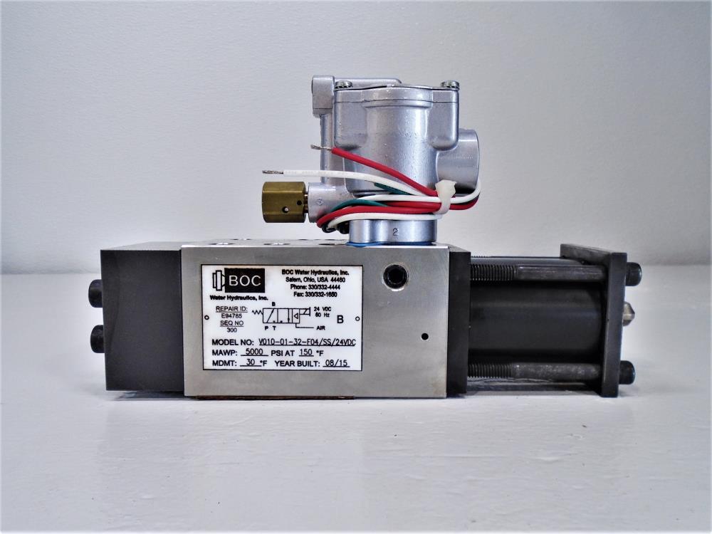 BOC 3-Way Hydraulic Valve #V010-01-32-F04/SS/24VDC, 5000 PSI